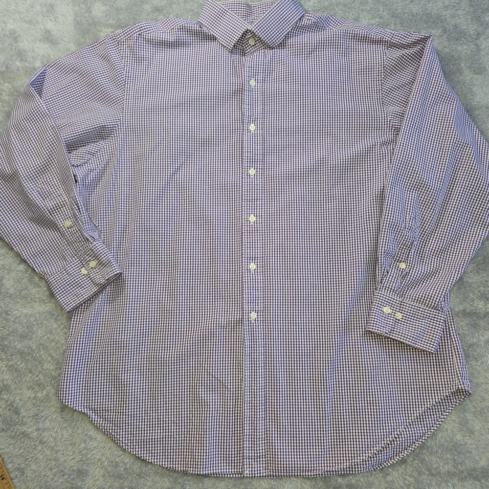 Polo Ralph Lauren Mens Regent Classic Fit Purple Gingham Check Shirt 18 34/35